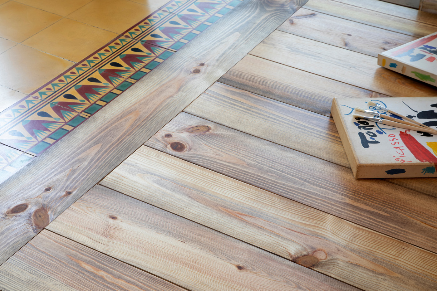 PARQUET LESSIVÉ MIEL